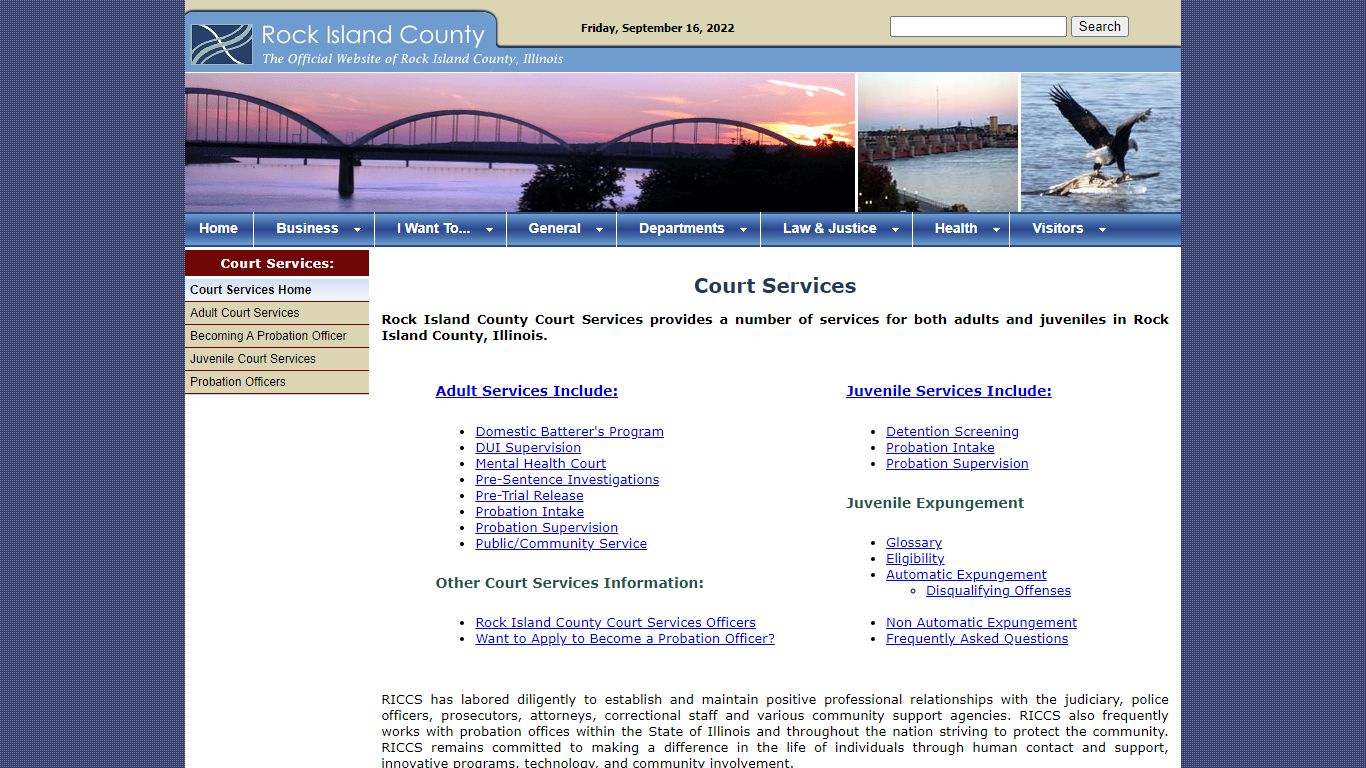 Rock Island County Court Services - Home Page